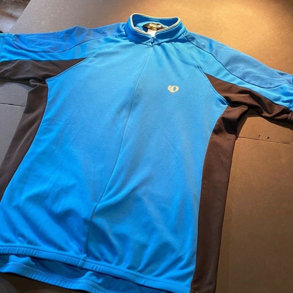 Pearl Izumi Ultrasensor Full Zip Short Sleeve Cycling Jersey Large Blue Black
